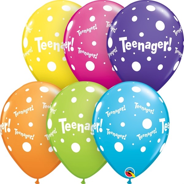 Qualatex Latexballon Tropical Sortiment Teenager! 28cm/11" 25 Stück