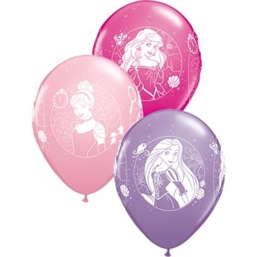 Qualatex Latexballon Disney Princess Cameos Sortiment 28cm/11" 6 Stück