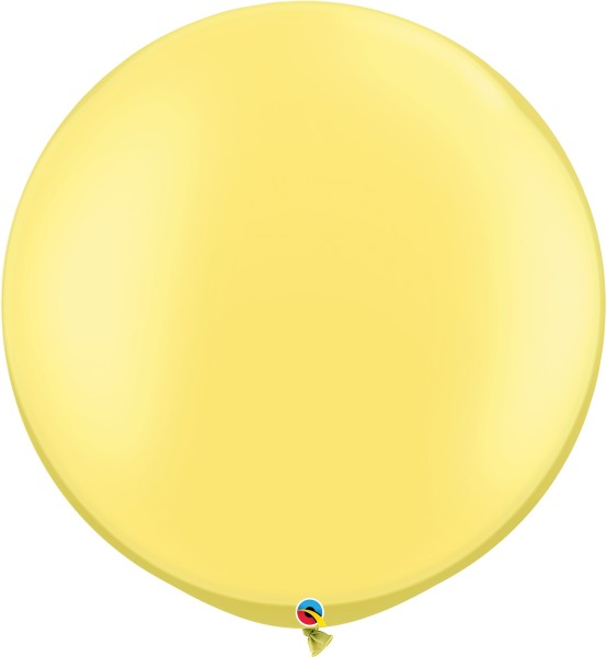 Qualatex Latexballon Pastel Pearl Lemon Chiffon 75cm/30" 2 Stück