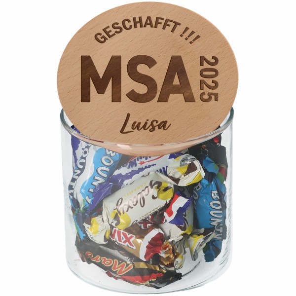 Goodtimes Geschenkglas MSA 2025 "Name"