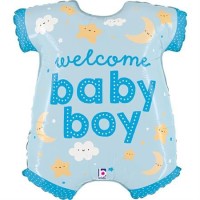 Betallic Folienballon Baby Boy Onesie 80cm/31"  Betallic Folienballon Baby Boy Onesie 80cm/31"