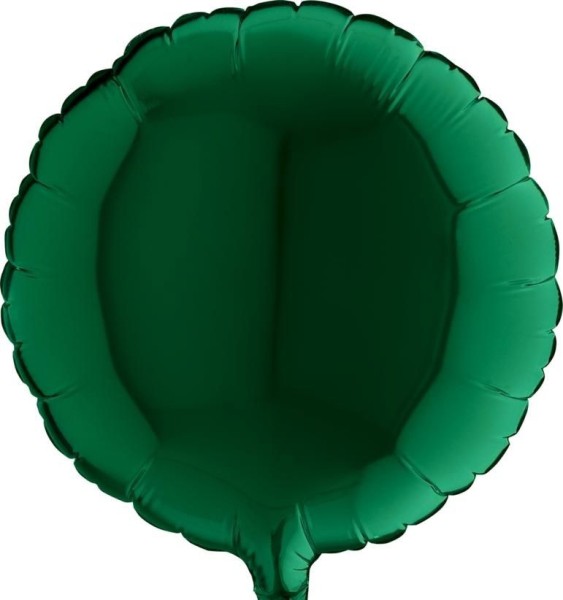 Grabo Folienballon Rund Dark Green 23cm/9" (unverpackt)