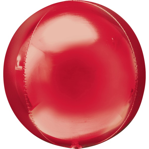 Anagram Folienballon Orbz Red 40cm/16" (unverpackt)