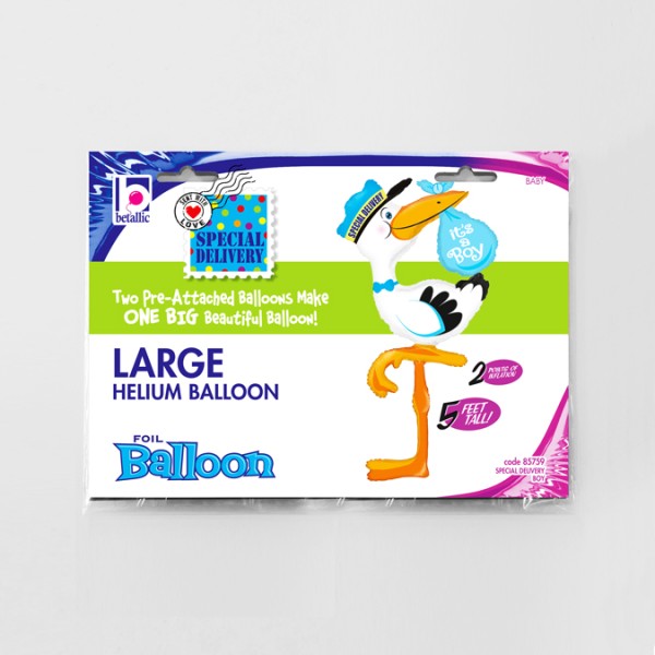 Betallic Folienballon Special Delivery Boy 150cm/59"