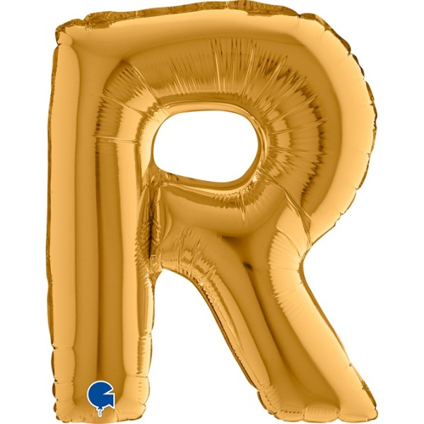 Grabo Folienballon Buchstabe R Gold 35cm/14"