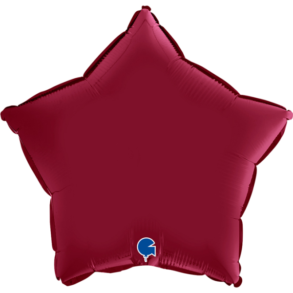 Grabo Folienballon Star Satin Cherry 45cm/18" (unverpackt)