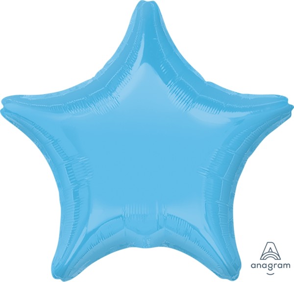 Anagram Folienballon Stern Pale Blue 50cm/20" (unverpackt)