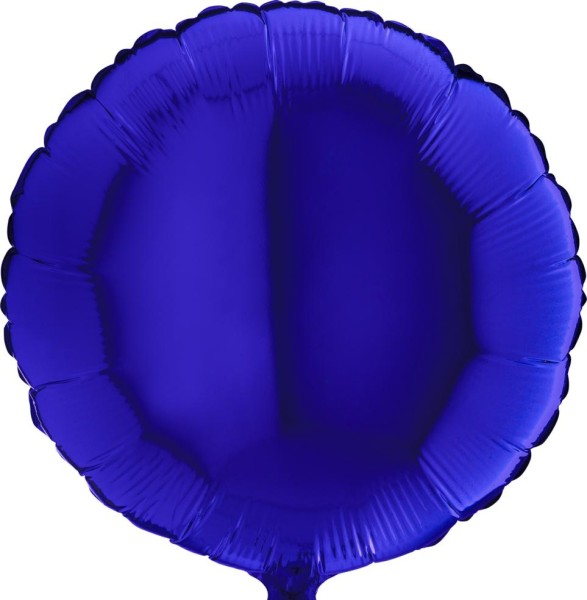 Grabo Folienballon Rund Blue Capri 45cm/18" (unverpackt)