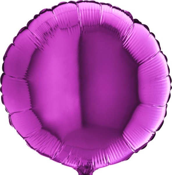 Grabo Folienballon Rund Purple 45cm/18" (unverpackt)
