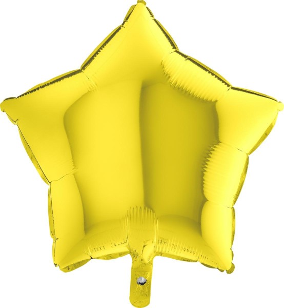 Grabo Folienballon Star Yellow 45cm/18" (unverpackt)