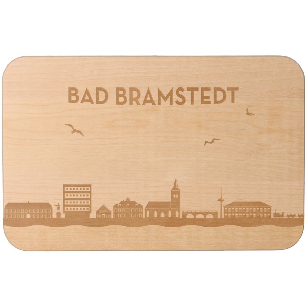 Goodtimes Frühstücksbrett Skyline Bad Bramstedt 23cm x 15cm x 1cm
