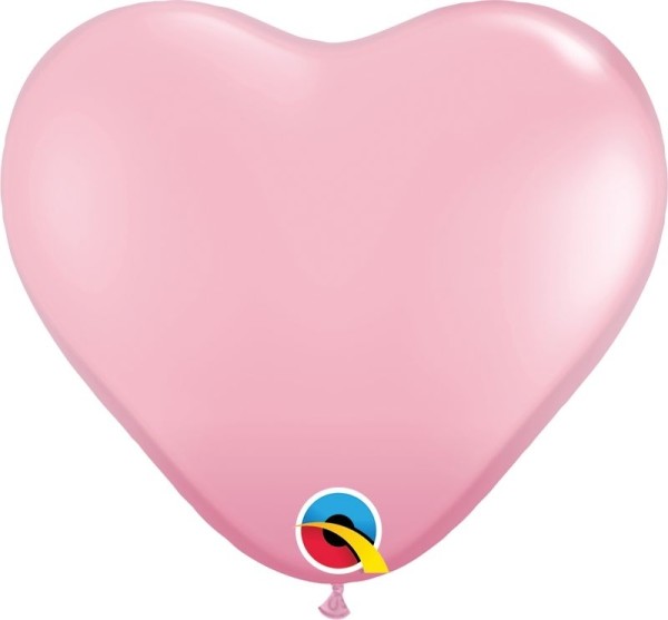 Qualatex Latexballon Standard Pink Heart 15cm/6" 100 Stück