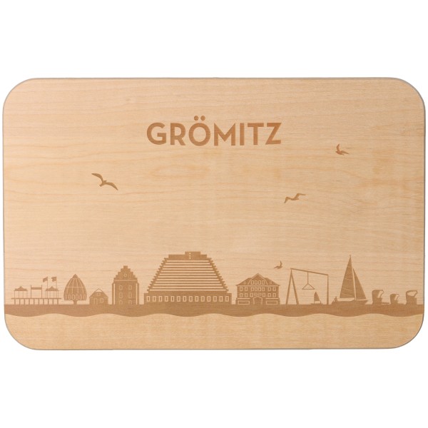 Goodtimes Frühstücksbrett Skyline Grömitz 23cm x 15cm x 1cm