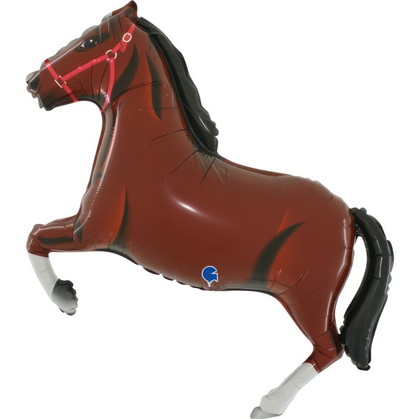 Grabo Folienballon Horse Dark Brown 90cm/36"