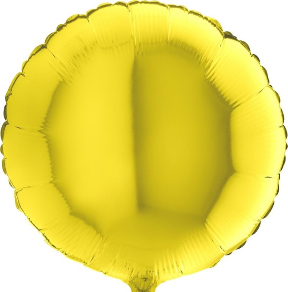 Grabo Folienballon Rund Yellow 45cm/18" (unverpackt)