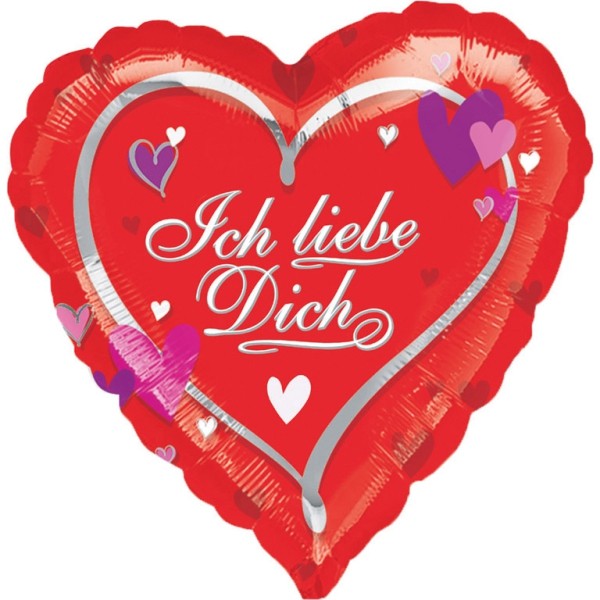 Anagram Herzballon "Ich Liebe Dich" 45cm/18"