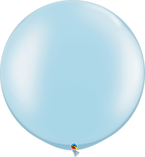 Qualatex Latexballon Pastel Pearl Light Blue 75cm/30" 2 Stück