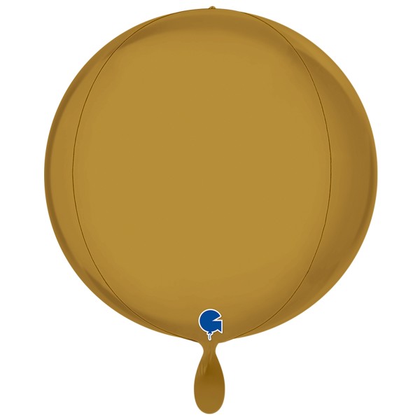 Grabo Folienballon Globe Satin Gold 4D 38cm/15"