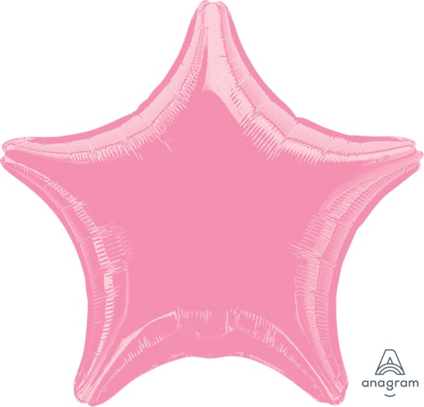 Anagram Folienballon Stern Metallic Pink 50cm/20" (unverpackt)