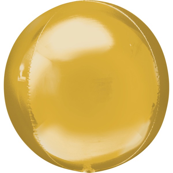 Anagram Folienballon Orbz Gold 40cm/16" (unverpackt)