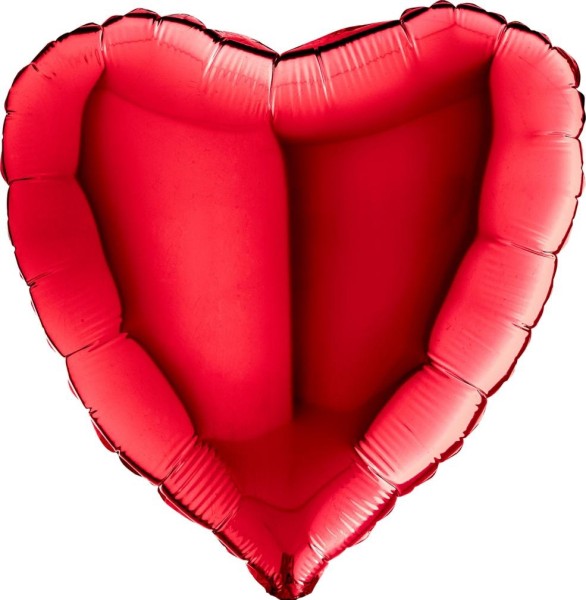 Grabo Folienballon Heart Red 45cm/18" (unverpackt)