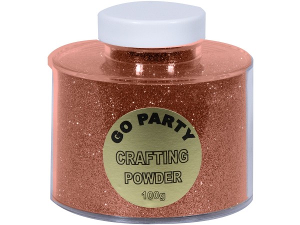 Qualatex Glitter Pot Roségold 100g