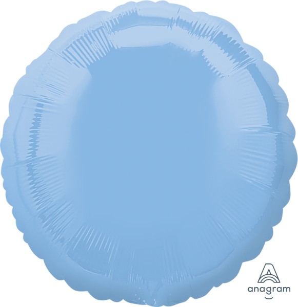 Anagram Folienballon Rund Pastel Blue 45cm/18" (unverpackt)
