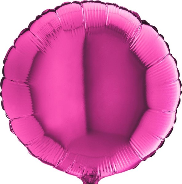 Grabo Folienballon Rund Magenta 45cm/18" (unverpackt)