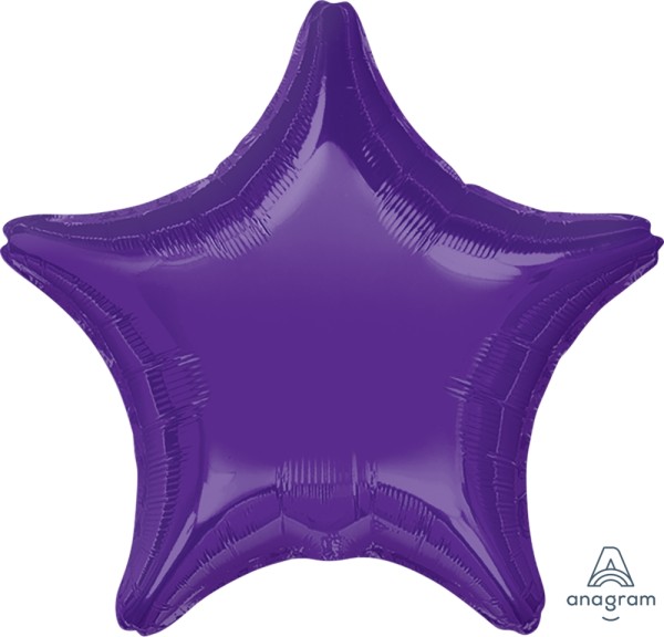 Anagram Folienballon Stern Quartz Purple 50cm/20" (unverpackt)