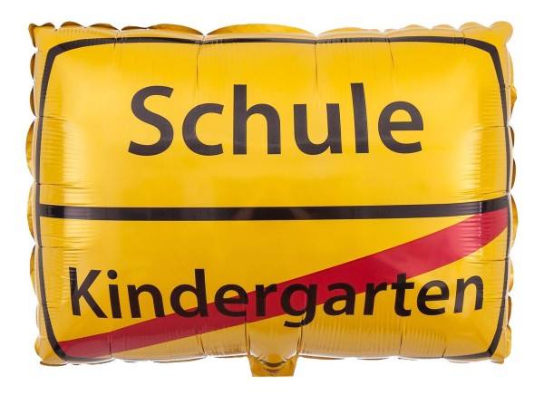 Anagram Folienballon "Schule - Kindergarten" Verkehrsschild 40cm/16"