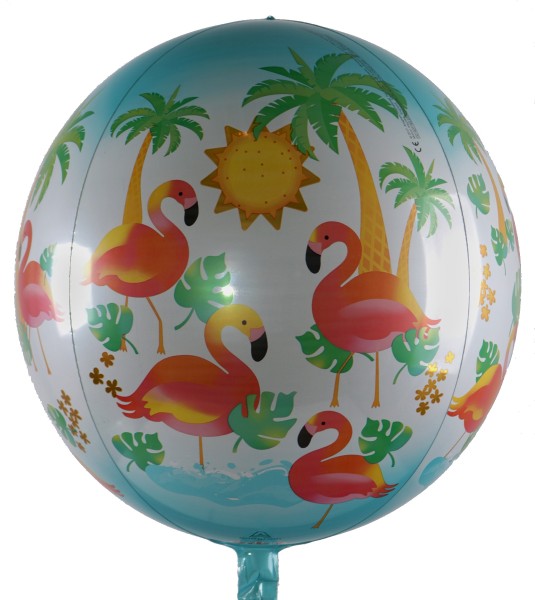 Anagram Orbz Ballon "Let's Flamingle", 47cm / 19''