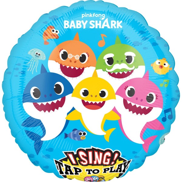 Anagram Musikballon "Baby Shark" 70cm/28"