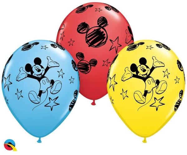 Qualatex Latexballon Mickey & Minni I Love You Assortement 28cm/11" 25 Stück