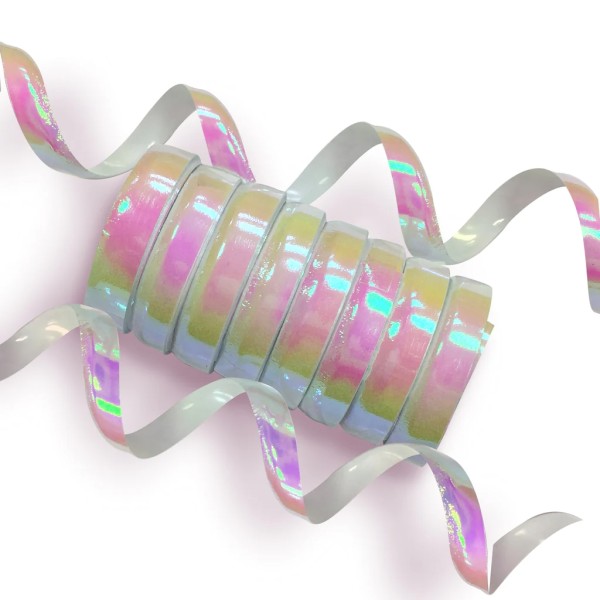 Creative Holo-Folienluftschlangen Irisierend 10er Röllchen