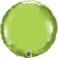 Qualatex Folienballon Rund Lime Green 45cm/18"  Qualatex Folienballon Rund Lime Green 45cm/18"
