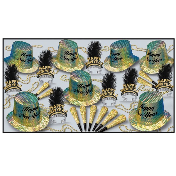 Beistle Partybox Silvester "Topaz" 50 Personen