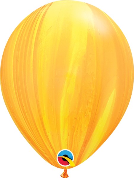 Qualatex Latexballon Yellow Orange SuperAgate 28cm/11" 25 Stück
