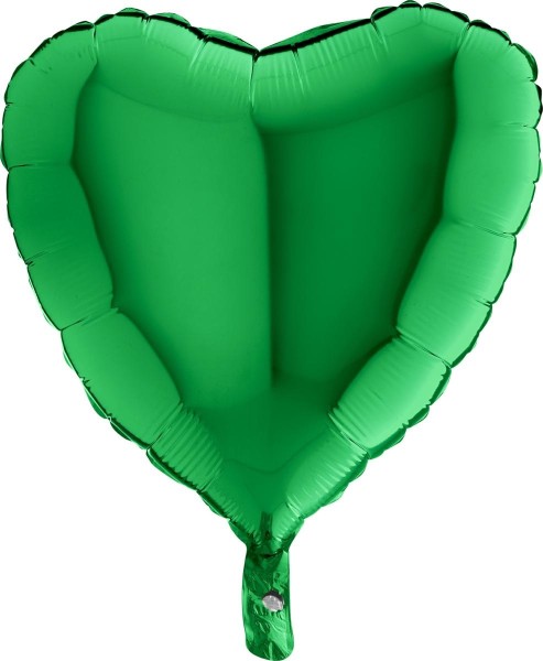Grabo Folienballon Heart Green 45cm/18" (unverpackt)