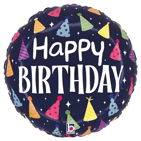 Betallic Folienballon Birthday Partyhüte 45cm/18"