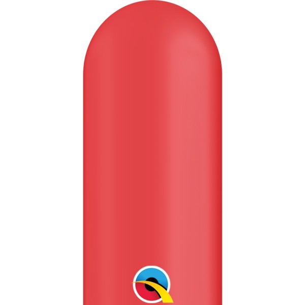 Qualatex Latexballon Entertainer Standard Red 350Q Ø 7,6cm - 100 Stück