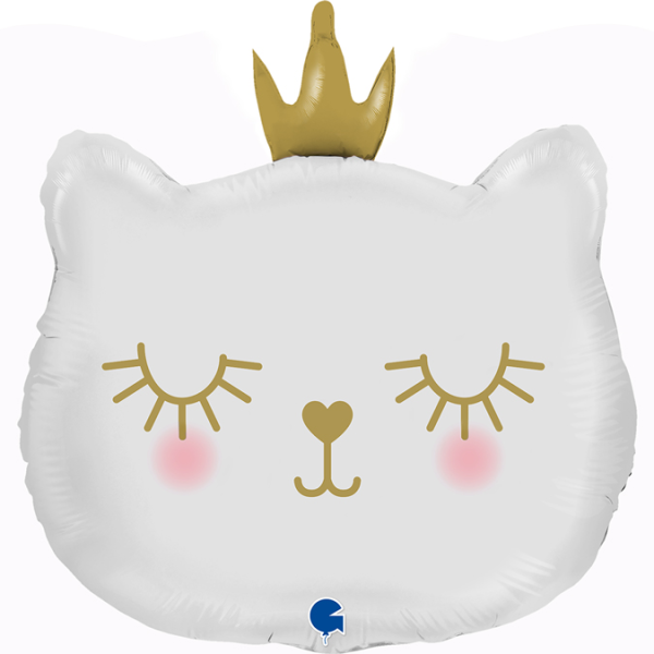 Grabo Folienballon Cat Princess - White 66cm/26"