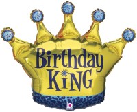 Betallic Folienballon Birthday King 90cm/36"  Betallic Folienballon Birthday King 90cm/36"