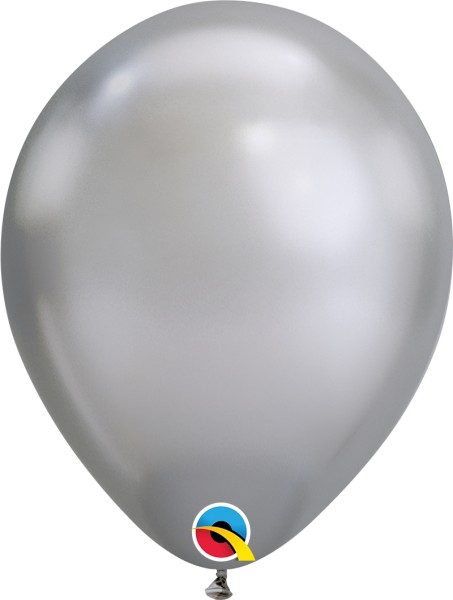 Qualatex Latexballon Chrome Silver 28cm/11" 25 Stück