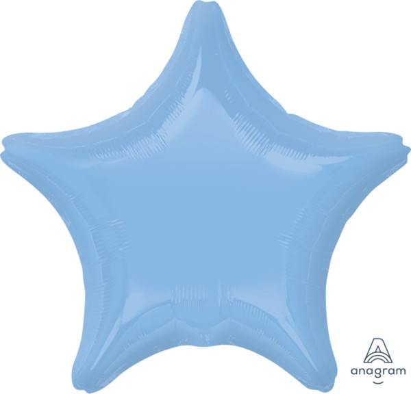 Anagram Folienballon Stern Pastel Blue 50cm/20" (unverpackt)