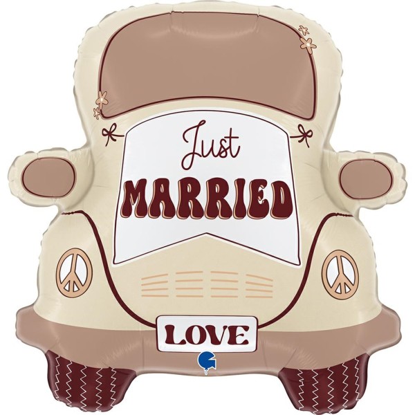 Grabo Folienballon XXL Wedding Hippie Car 65cm/26"