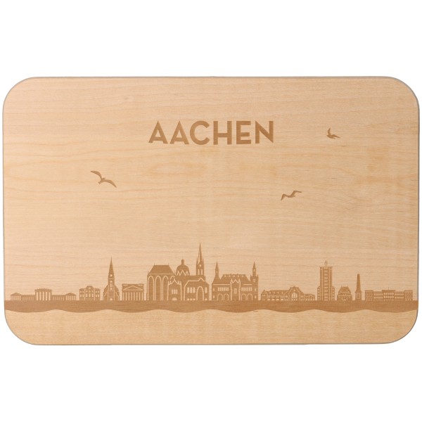 Goodtimes Frühstücksbrett Skyline Aachen 23cm x 15cm x 1cm