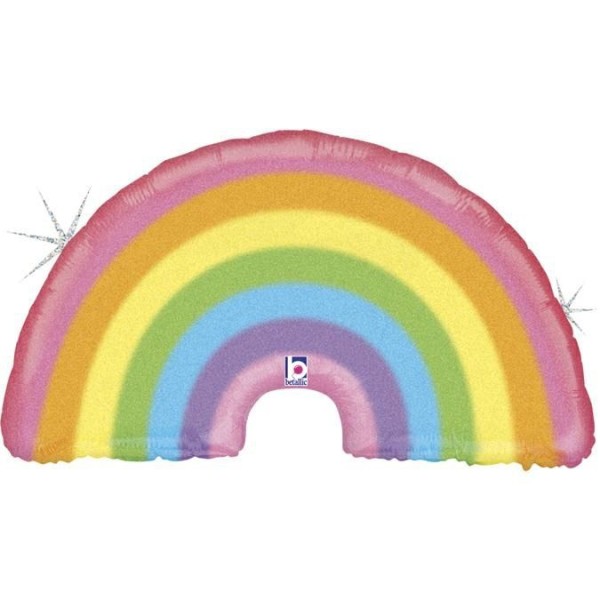 Betallic Folienballon Glitter Pastel Rainbow 90cm/36"