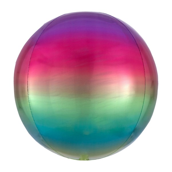 Anagram Folienballon Orbz Ombré Rainbow 40cm/16" (unverpackt)