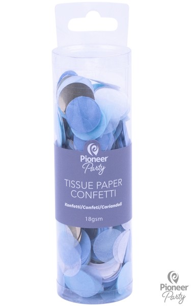 Pioneer Papier Konfetti Blue, White, Gold 18g