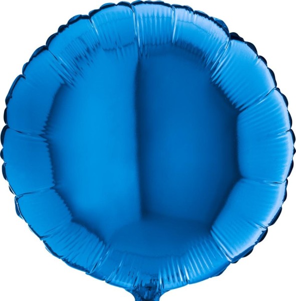 Grabo Folienballon Rund Blue 45cm/18" (unverpackt)